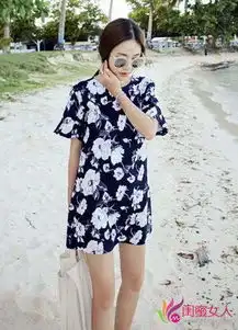 印花连衣裙唯美动人让你变身韩剧女主角