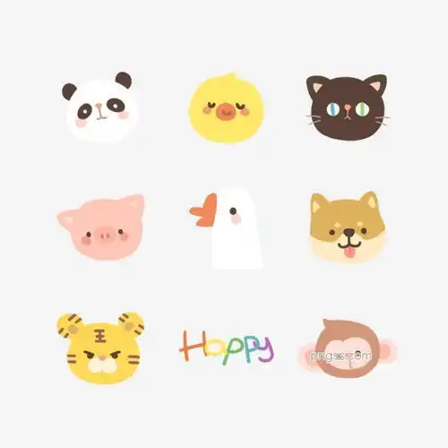 手绘卡通可爱小动物图标免抠矢量图图片大小2000x2000px图片尺寸306.62kb来自png搜索网pngss.com免费免扣png素材下载彩色柴犬鹅狗猴虎活泼卡通可爱快乐手绘图标图标元素