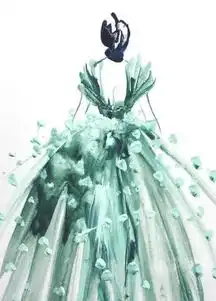 十二星座的专属手绘公主裙,云想衣裳花想容