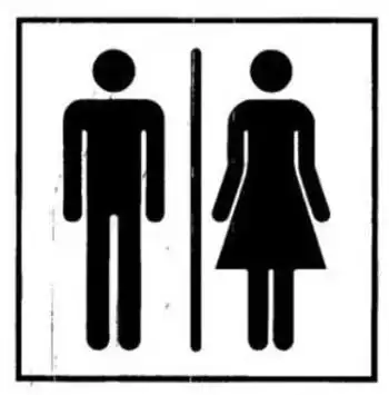 商场卫生间标识为何难辨男女有年轻人都被弄昏了头