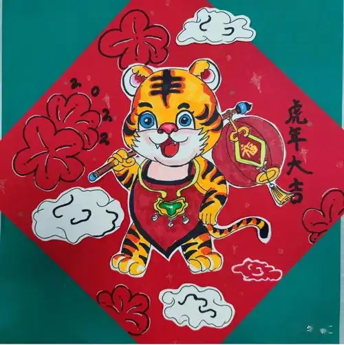 2022虎年主题儿童画素材,赶快收藏,只保留一天