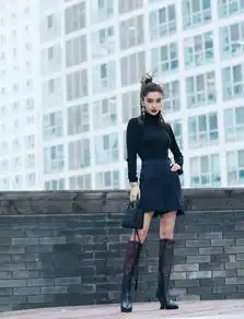 魅惑美baby穿黑裙涂红唇摆造型显好身材