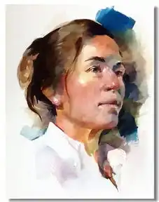 美国画家斯坦.米勒水彩人物画作品赏析
