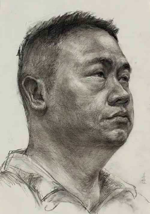 广州美术学院附中学生素描作品