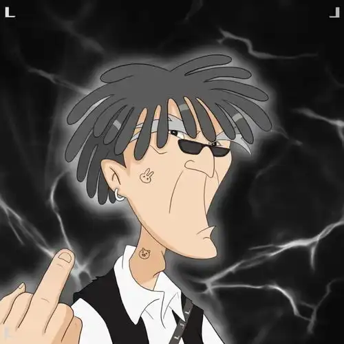 个性头像手绘成龙历险记嘻哈风头像潮龙嘻哈记