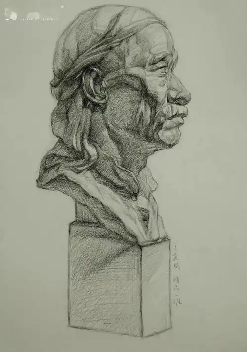 那些年,我们一起画过的素描石膏头像