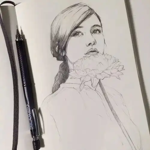 这组素描头像五官超适合你学习