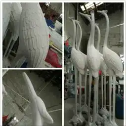 厂家热销黔静灯具新中式落地灯仙鹤树脂落地灯