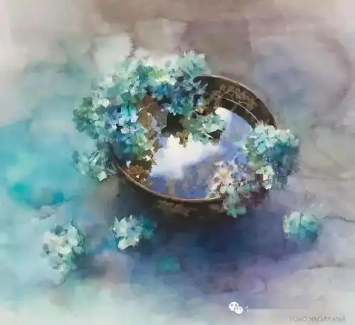 来自日本代表性水彩艺术家永山裕子的透明水彩画,美哭