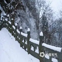冰雪中的道家圣地武当山