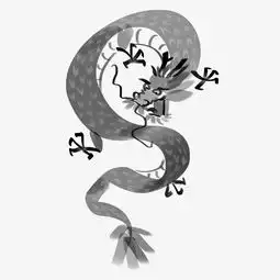 手绘中国风水墨龙插画图片素材其他格式下载动漫人物大全