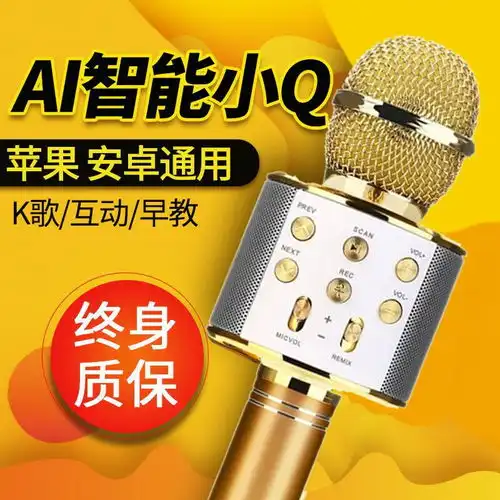 世霸专业全民k歌话筒手机唱歌唱吧蓝牙麦克风一体带音响无线ktv