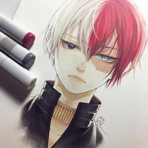 酷炫95后小姐姐业余学画,把帅气少年画成动漫,狂吸60万粉