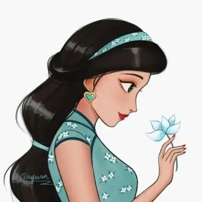 念动漫女生手绘清新迪士尼公主