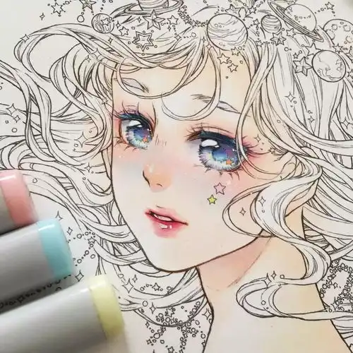 萝莉正太版的12星座插画,太美了,血槽已空