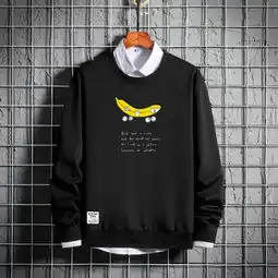 优羽尚春季新时尚圆领多色潮流时尚嘻哈卡通百搭卫衣wy109