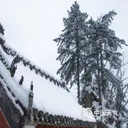 冰雪中的道家圣地武当山