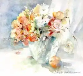 法国水彩画家艾丽依阿巴迪作品