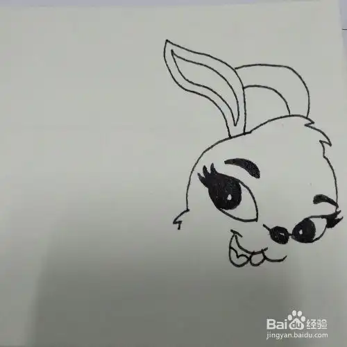 如何画虹猫蓝兔动画片里的卡通角色儿童简笔画
