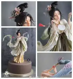 把中国古风美人做成蛋糕后,他拿下世界金奖国际评委请收下我的膝盖