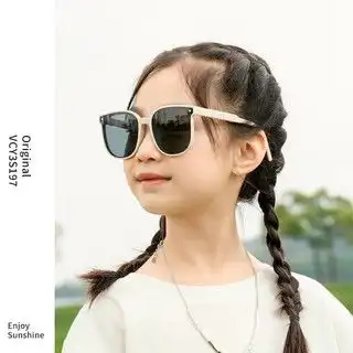 四万公里儿童太阳镜墨镜偏光太阳眼镜小孩防紫外线防晒遮阳镜c5紫色