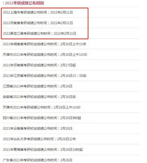 2022考研笔试已结束,部分省份公布出成绩时间,考生还有这些要了解