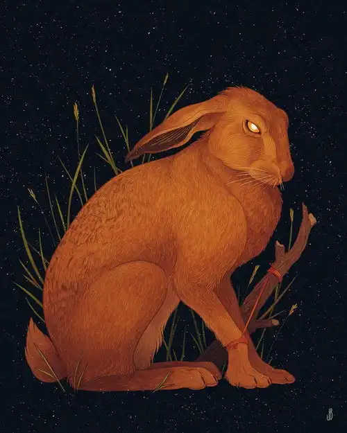 插画野梦夜兽