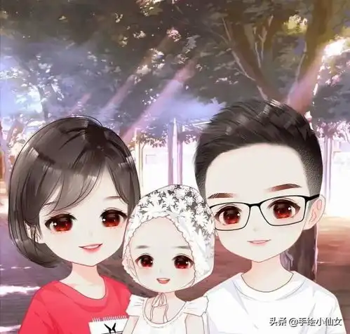 全家福卡通漫画世界很大幸福很小有你们正好