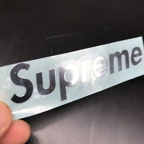 抖音网红手机金属贴supreme潮牌标志手机贴纸笔记本平板电脑贴纸