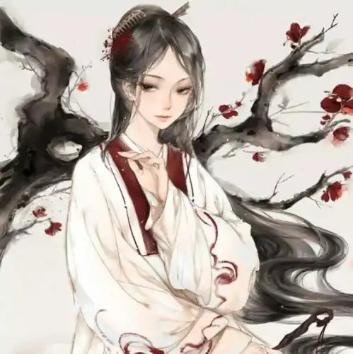 古风女头腹有诗书气自华