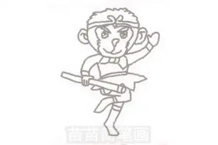 孙悟空简笔画简单画法