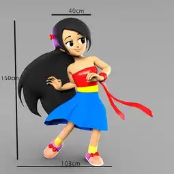 卡通角色三维模型视频制作片头动画卡通形象设计3d建模