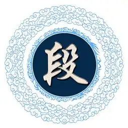 姓氏头像签名壁纸,中国风经典红蓝两色,一共15款等你带走