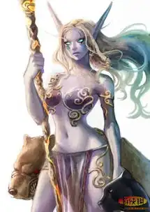 魔兽世界韩风同人画作快放开那精灵妹纸