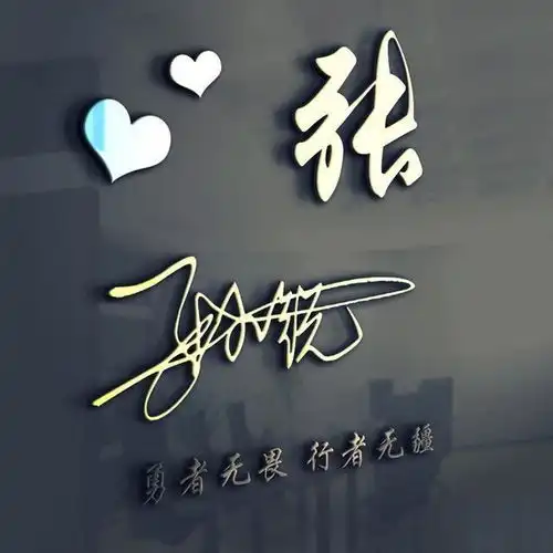 你的微信头像该换换了,3d高端大气精致姓氏签名头像,快来看