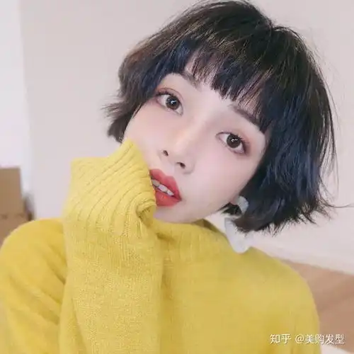 meigo发型狗啃刘海搭配短发,打造少年感