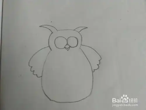 简笔画可爱的猫头鹰怎么画