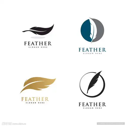 羽毛logo设计图