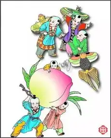百子贺春,吉祥如意