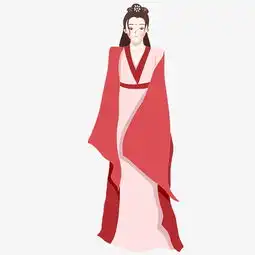 手绘矢量卡通古风少女图片素材其他格式下载动漫人物大全