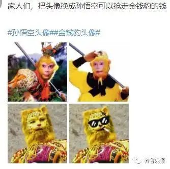 这个头像火了孙悟空看了都得直摇头你朋友圈里有几只金钱豹