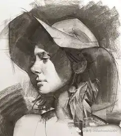 木炭条画素描,刮刀画油画,这大刀阔斧的画风让人惊叹