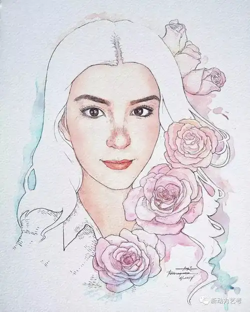 90后小伙的钢笔水彩画与传统水彩画有哪些不同之处