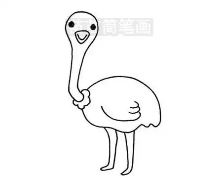 鸵鸟简笔画图片大全画法