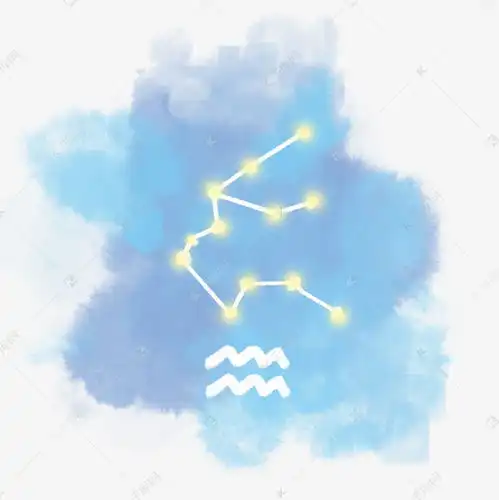 唯美水墨水瓶座星座图素材图片免费下载千库网