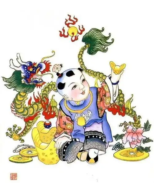 大年初一送您百子贺春图,祝您吉祥如意,见者得福