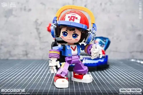 王者荣耀鲁班七号电玩小子积木套装