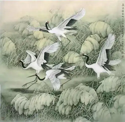 历代大师笔下的长寿鸟,益寿延年