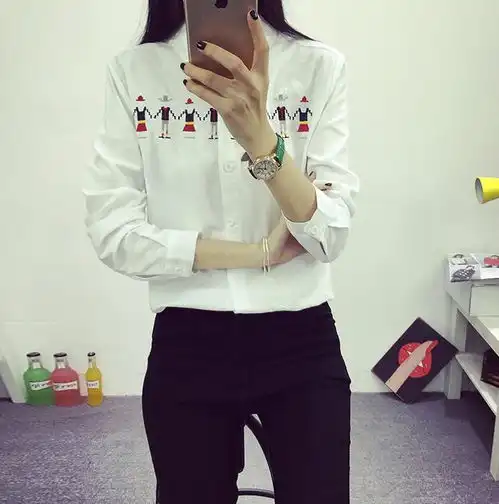校园风可爱白衬衫,清纯淡雅像一朵朵盛开的百合花