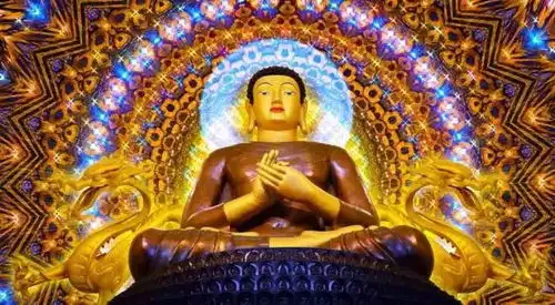 今日恭敬供养这三位菩萨,新年定能得无量财,无量福助越来越富贵
